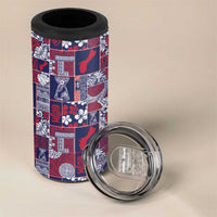 Guam Felis Pasgua 4 in 1 Can Cooler Tumbler Pacific Patchwork Xmas Vibes LT9 - Polynesian Pride