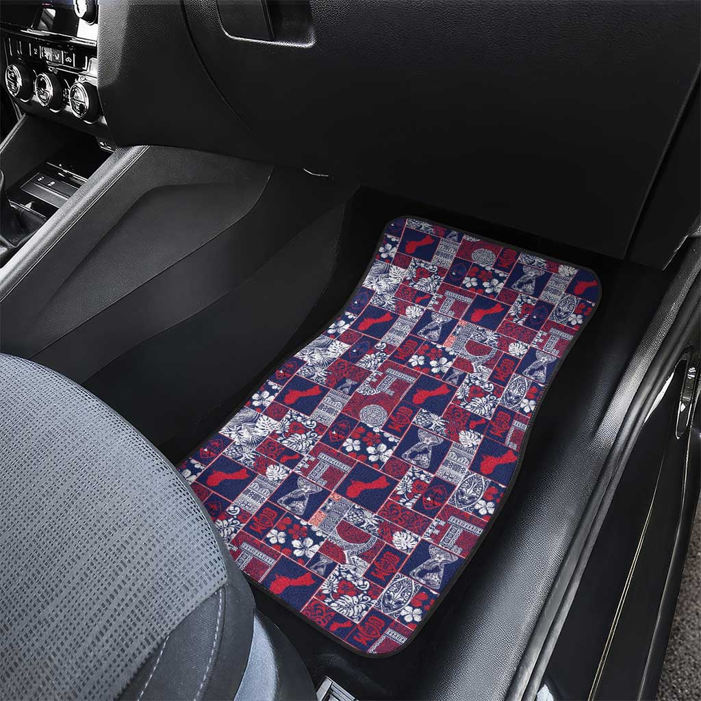Guam Felis Pasgua Car Mats Pacific Patchwork Xmas Vibes LT9 - Polynesian Pride