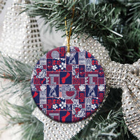 Guam Felis Pasgua Ceramic Ornament Pacific Patchwork Xmas Vibes LT9 - Polynesian Pride