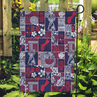 Guam Felis Pasgua Garden Flag Pacific Patchwork Xmas Vibes LT9 Garden Flag Blue - Polynesian Pride