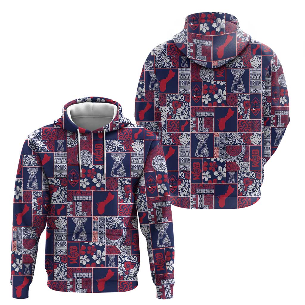 Guam Felis Pasgua Hoodie Pacific Patchwork Xmas Vibes LT9 - Polynesian Pride