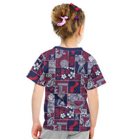 Guam Felis Pasgua Kid T Shirt Pacific Patchwork Xmas Vibes LT9 - Polynesian Pride