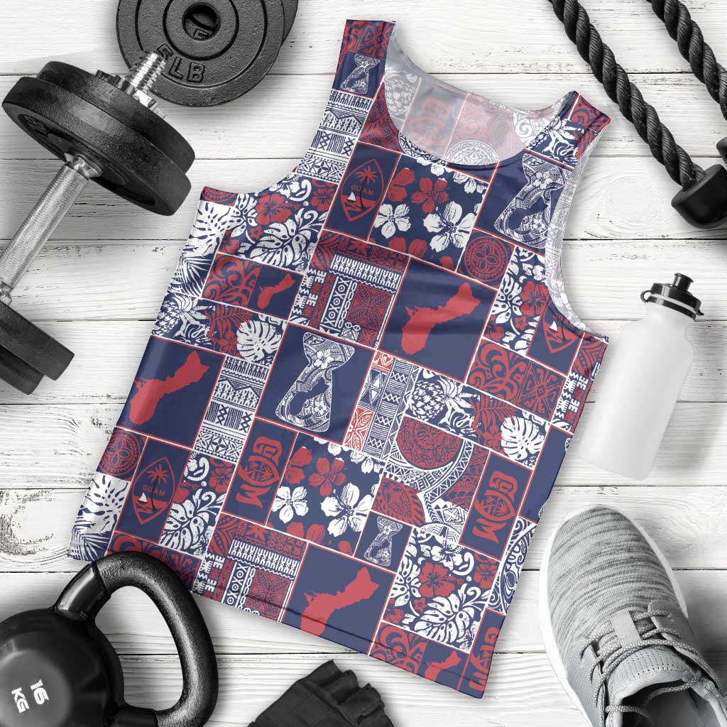 Guam Felis Pasgua Men Tank Top Pacific Patchwork Xmas Vibes LT9 - Polynesian Pride