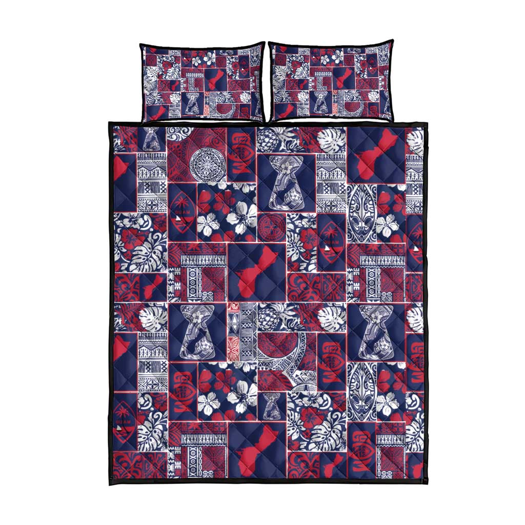 Guam Felis Pasgua Quilt Bed Set Pacific Patchwork Xmas Vibes LT9 - Polynesian Pride