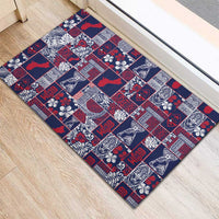 Guam Felis Pasgua Rubber Doormat Pacific Patchwork Xmas Vibes LT9 - Polynesian Pride