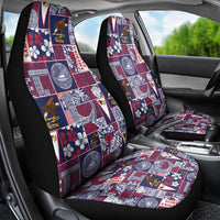 Manuia le Kerisimasi American Samoa Car Seat Cover Pacific Patchwork Xmas Vibes LT9 - Polynesian Pride