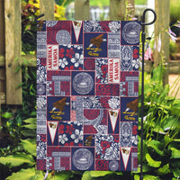 Manuia le Kerisimasi American Samoa Garden Flag Pacific Patchwork Xmas Vibes LT9 Garden Flag Blue - Polynesian Pride