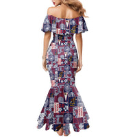 Manuia le Kerisimasi American Samoa Mermaid Dress Pacific Patchwork Xmas Vibes LT9 - Polynesian Pride