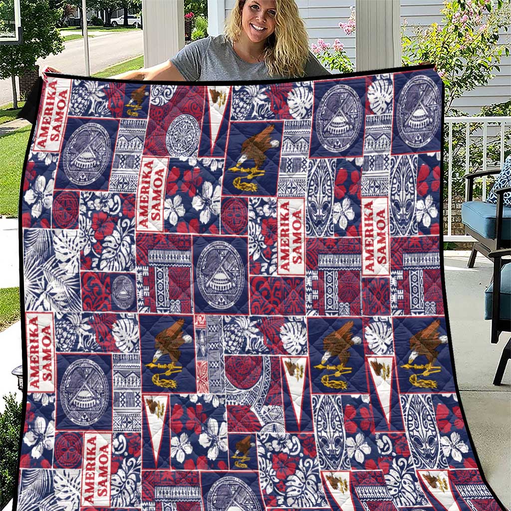 Manuia le Kerisimasi American Samoa Quilt Pacific Patchwork Xmas Vibes LT9 Blue - Polynesian Pride