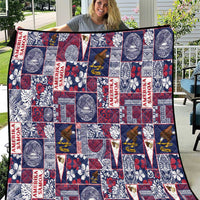 Manuia le Kerisimasi American Samoa Quilt Pacific Patchwork Xmas Vibes LT9 Blue - Polynesian Pride