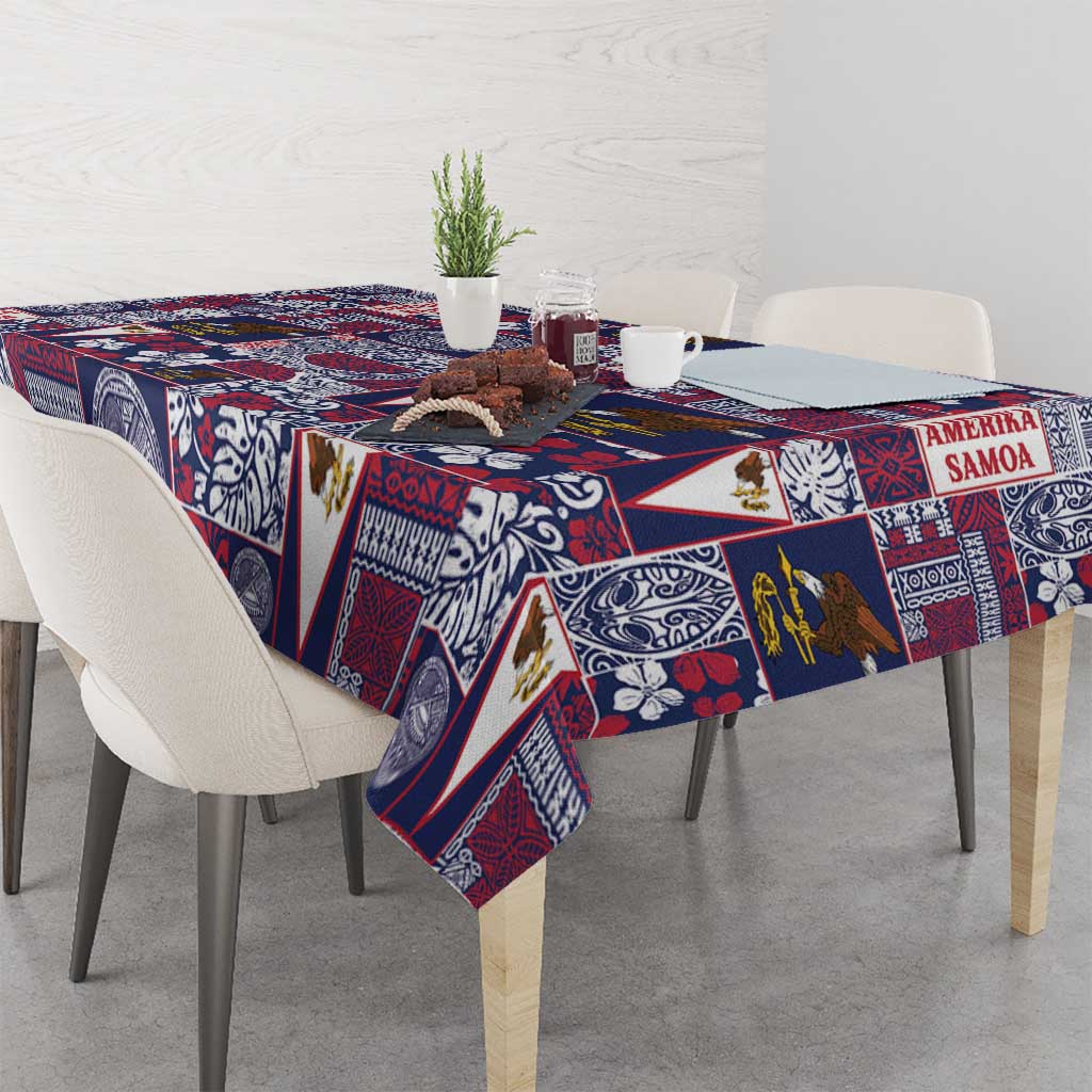 Manuia le Kerisimasi American Samoa Tablecloth Pacific Patchwork Xmas Vibes LT9 - Polynesian Pride