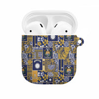 Ekamawir omo Nauru AirPods Case Pacific Patchwork Xmas Vibes LT9 Blue - Polynesian Pride