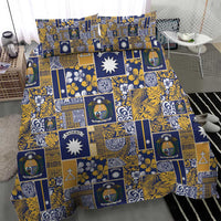 Ekamawir omo Nauru Bedding Set Pacific Patchwork Xmas Vibes LT9 - Polynesian Pride