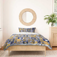 Ekamawir omo Nauru Bedding Set Pacific Patchwork Xmas Vibes LT9 - Polynesian Pride