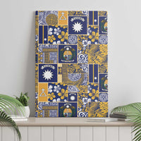 Ekamawir omo Nauru Canvas Wall Art Pacific Patchwork Xmas Vibes LT9 - Polynesian Pride