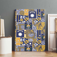 Ekamawir omo Nauru Canvas Wall Art Pacific Patchwork Xmas Vibes LT9 - Polynesian Pride
