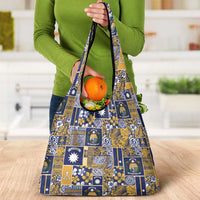 Ekamawir omo Nauru Grocery Bag Pacific Patchwork Xmas Vibes LT9 - Polynesian Pride