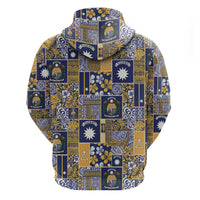 Ekamawir omo Nauru Hoodie Pacific Patchwork Xmas Vibes LT9 - Polynesian Pride