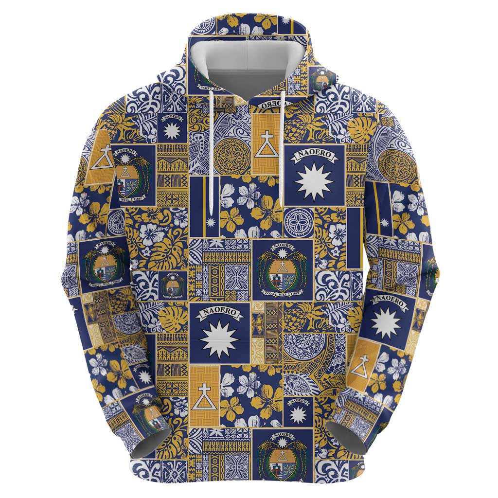 Ekamawir omo Nauru Hoodie Pacific Patchwork Xmas Vibes LT9 - Polynesian Pride
