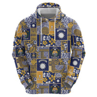 Ekamawir omo Nauru Hoodie Pacific Patchwork Xmas Vibes LT9 - Polynesian Pride