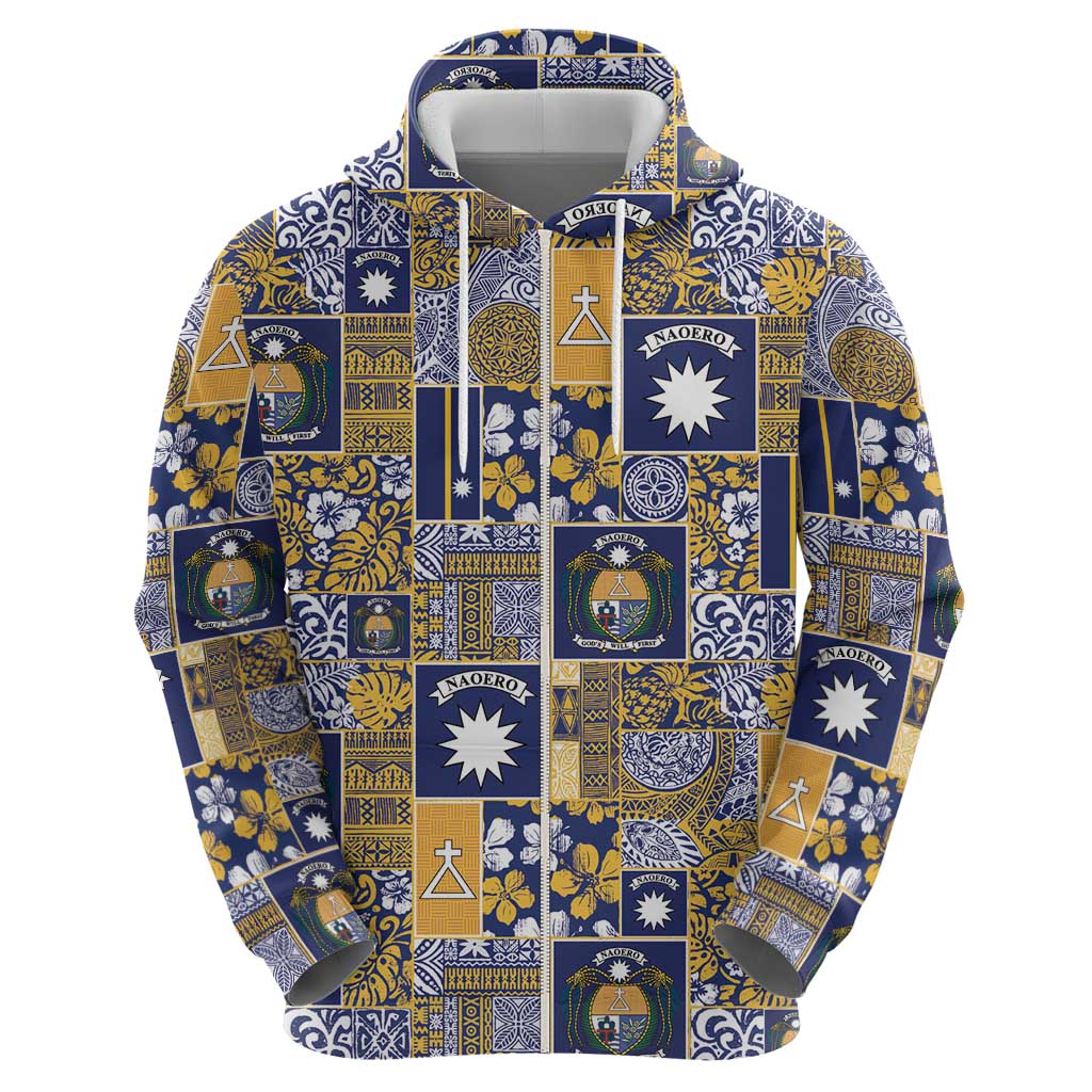Ekamawir omo Nauru Hoodie Pacific Patchwork Xmas Vibes LT9 - Polynesian Pride