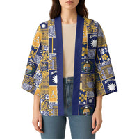 Ekamawir omo Nauru Kimono Pacific Patchwork Xmas Vibes LT9 - Polynesian Pride