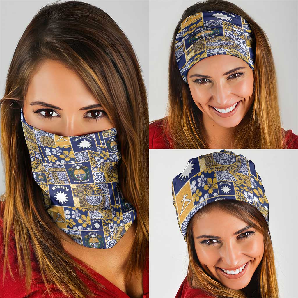 Ekamawir omo Nauru Neck Gaiter Pacific Patchwork Xmas Vibes LT9 - Polynesian Pride