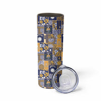 Ekamawir omo Nauru Skinny Tumbler Pacific Patchwork Xmas Vibes LT9 - Polynesian Pride