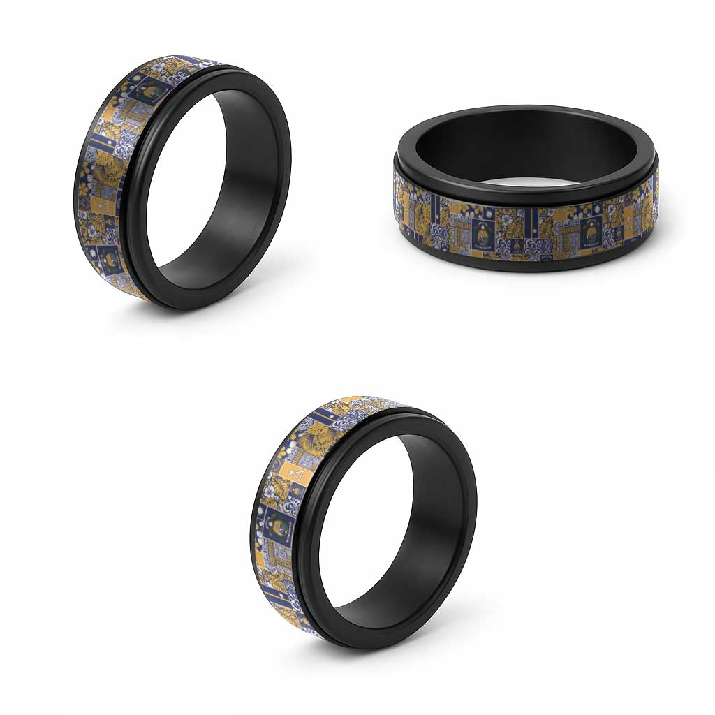 Ekamawir omo Nauru Spinner Ring Pacific Patchwork Xmas Vibes LT9 - Polynesian Pride