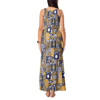Ekamawir omo Nauru Tank Maxi Dress Pacific Patchwork Xmas Vibes LT9 - Polynesian Pride
