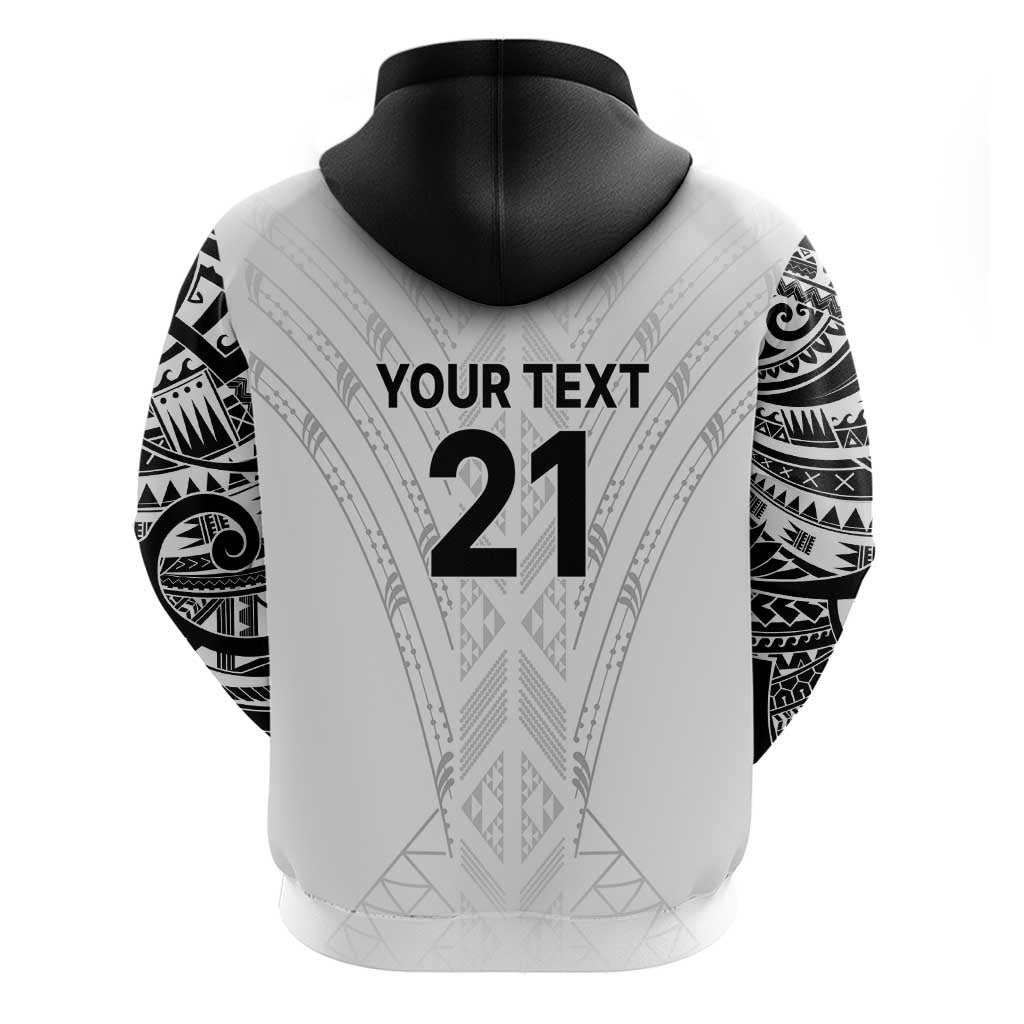 New Zealand Koru Fern Custom Hoodie Simple Taniko Motif LT9 - Polynesian Pride