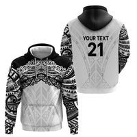 New Zealand Koru Fern Custom Hoodie Simple Taniko Motif LT9 - Polynesian Pride