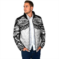 New Zealand Koru Fern Custom Padded Jacket Simple Taniko Motif LT9 - Polynesian Pride
