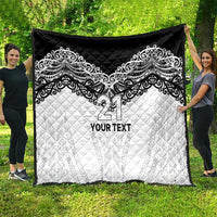 New Zealand Koru Fern Custom Quilt Simple Taniko Motif LT9 - Polynesian Pride