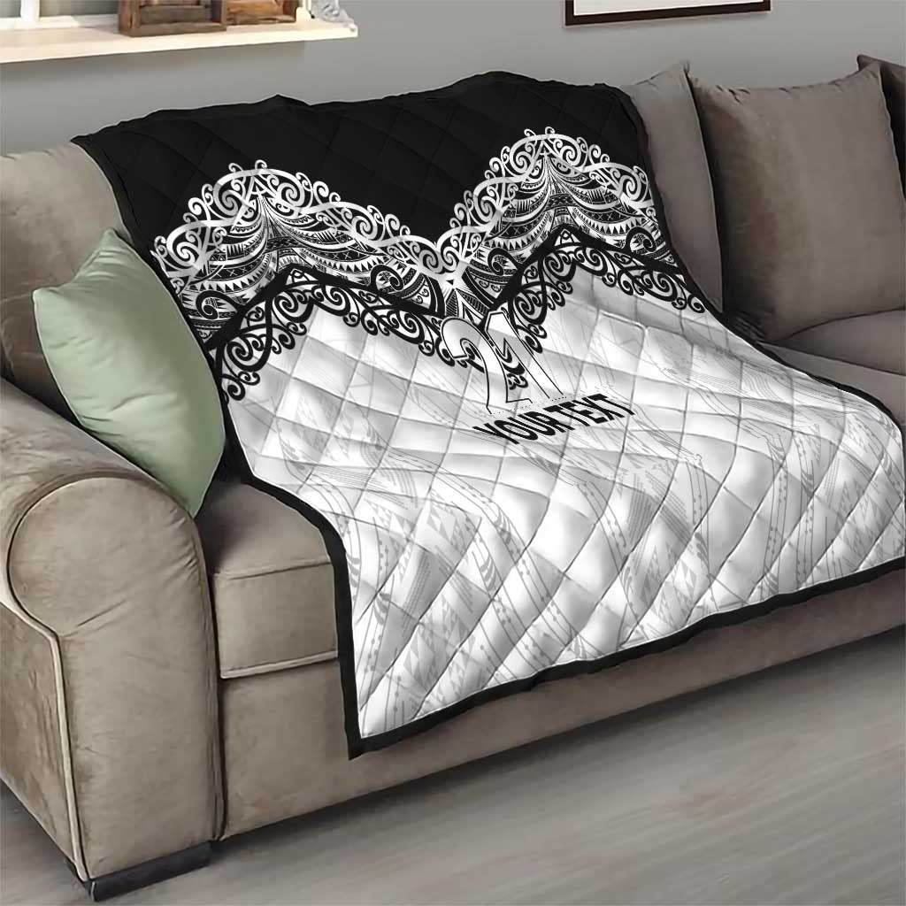 New Zealand Koru Fern Custom Quilt Simple Taniko Motif LT9 - Polynesian Pride