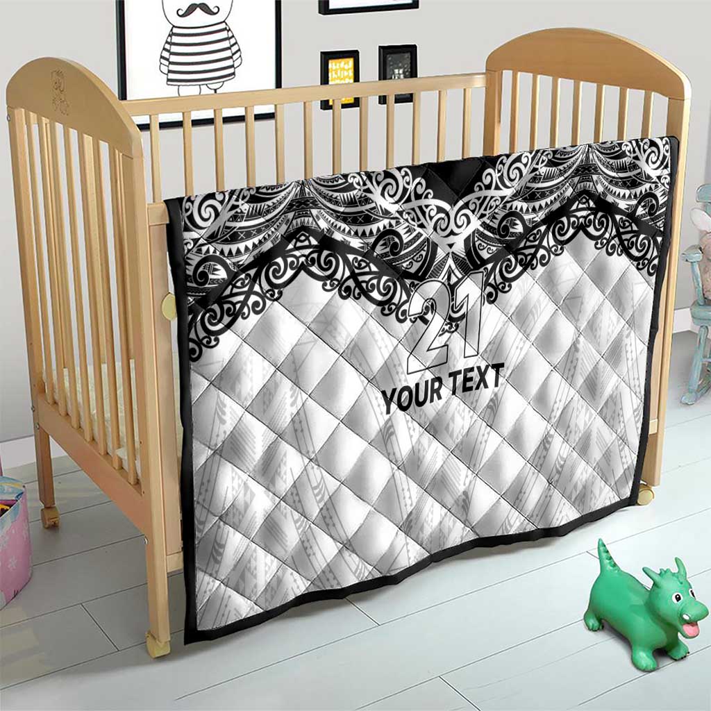 New Zealand Koru Fern Custom Quilt Simple Taniko Motif LT9 - Polynesian Pride