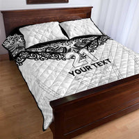 New Zealand Koru Fern Custom Quilt Bed Set Simple Taniko Motif LT9 - Polynesian Pride