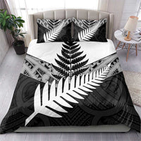 New Zealand Silver Fern Bedding Set Maori Koru Mixed Taniko Pattern LT9 - Polynesian Pride