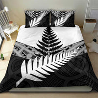 New Zealand Silver Fern Bedding Set Maori Koru Mixed Taniko Pattern LT9 - Polynesian Pride