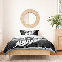 New Zealand Silver Fern Bedding Set Maori Koru Mixed Taniko Pattern LT9 - Polynesian Pride