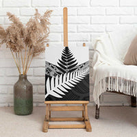 New Zealand Silver Fern Canvas Wall Art Maori Koru Mixed Taniko Pattern LT9 - Polynesian Pride
