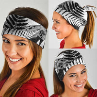 New Zealand Silver Fern Neck Gaiter Maori Koru Mixed Taniko Pattern LT9 - Polynesian Pride