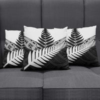 New Zealand Silver Fern Pillow Cover Maori Koru Mixed Taniko Pattern LT9 - Polynesian Pride
