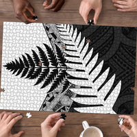 New Zealand Silver Fern Puzzle Maori Koru Mixed Taniko Pattern LT9 - Polynesian Pride
