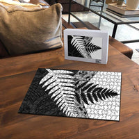 New Zealand Silver Fern Puzzle Maori Koru Mixed Taniko Pattern LT9 - Polynesian Pride