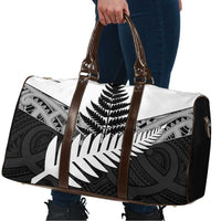 New Zealand Silver Fern Travel Bag Maori Koru Mixed Taniko Pattern LT9 - Polynesian Pride