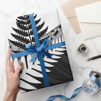 New Zealand Silver Fern Wrapping Paper Maori Koru Mixed Taniko Pattern LT9 - Polynesian Pride