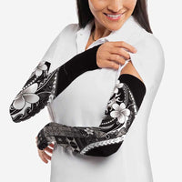 Samoa Siapo Tribal Pattern Arm Sleeves Black Polynesian Plumeria Tapa Motif LT9 - Polynesian Pride