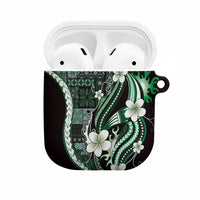 Samoa Siapo Tribal Pattern AirPods Case Forest Green Polynesian Plumeria Tapa Motif LT9 Green - Polynesian Pride
