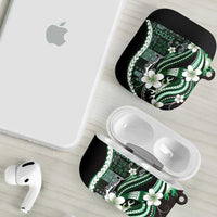 Samoa Siapo Tribal Pattern AirPods Case Forest Green Polynesian Plumeria Tapa Motif LT9 - Polynesian Pride